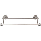 Top Knobs ED7 Edwardian Bath Towel Bar 18" Double Hex Backplate