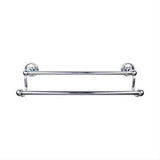 Top Knobs ED7PCE Edwardian Bath Towel Bar 18" Double Ribbon Backplate Polished Chrome