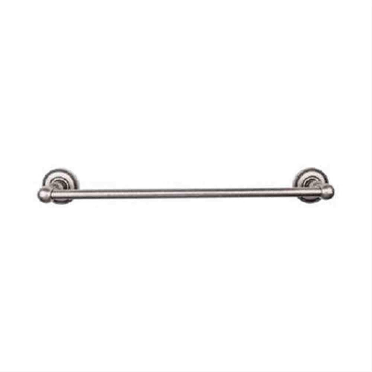 Top Knobs ED8APA Edwardian Bath Towel Bar 24" Single Beaded Backplate Antique Pewter