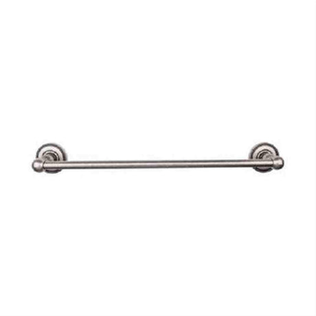 Top Knobs ED8APA Edwardian Bath Towel Bar 24" Single Beaded Backplate Antique Pewter