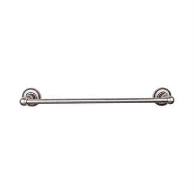Top Knobs ED8APA Edwardian Bath Towel Bar 24" Single Beaded Backplate Antique Pewter
