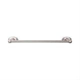 Top Knobs ED8BSNC Edwardian Bath Towel Bar 24" Single Oval Backplate Brushed Satin Nickel