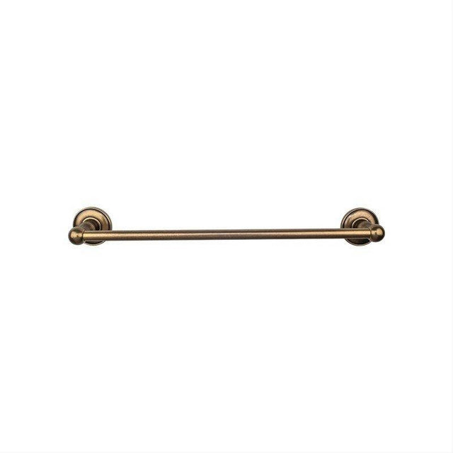 Top Knobs ED8GBZD ED8D Edwardian Bath Towel Bar 24 Inch Single - Plain Bplate German Bronze