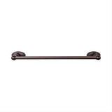 Top Knobs ED8ORBC Edwardian Bath Towel Bar 24" Single Oval Backplate Oil Rubbed Bronze