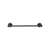 Top Knobs ED8ORBF ED8F Edwardian Bath Towel Bar 24 In. Single - Rope Backplate Oil Rubbed Bronze