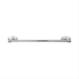 Top Knobs ED8PCC Edwardian Bath Towel Bar 24" Single Oval Backplate Polished Chrome