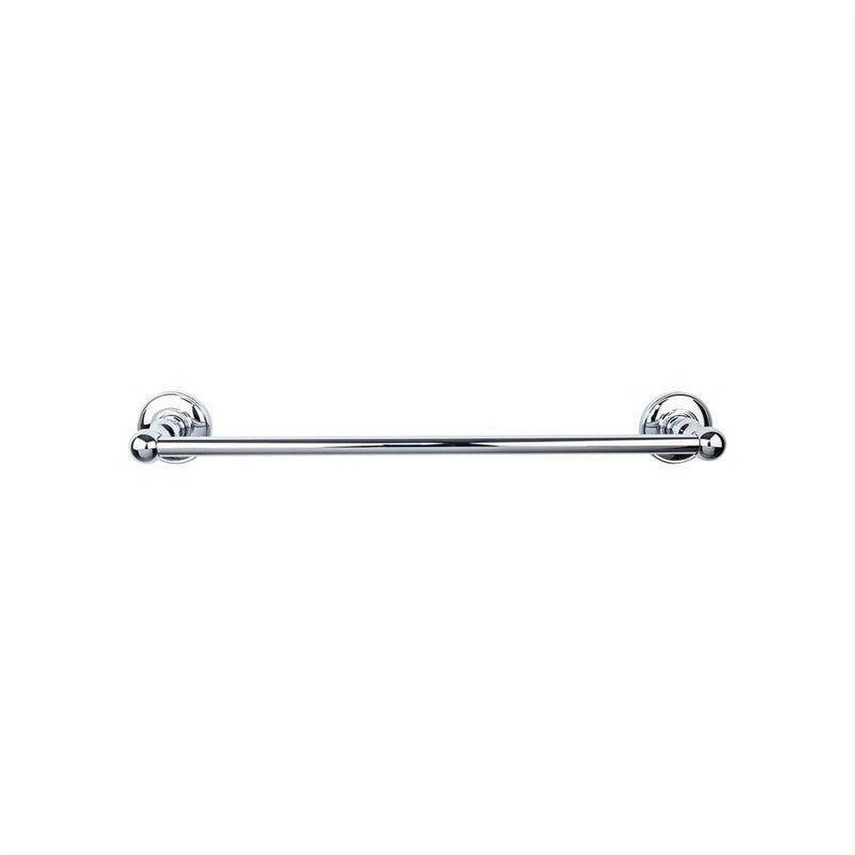 Top Knobs ED8PCD ED8D Edwardian Bath Towel Bar 24 Inch Single - Plain Bplate German Bronze Polished Chrome