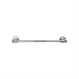 Top Knobs ED8PCF ED8F Edwardian Bath Towel Bar 24 In. Single - Rope Backplate Polished Chrome