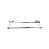 Top Knobs ED9 Edwardian Bath Towel Bar 24" Double Oval Backplate