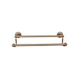 Top Knobs ED9GBZA TOP BATH (R) Edwardian Bath Double 26 1/2" Wall Mounted Towel Bar German Bronze