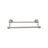 Top Knobs ED9APA ED9A Edwardian Bath Towel Bar 24 In. Double - Beaded Bplate German Bronze Antique Pewter