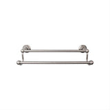 Top Knobs ED9APB ED9 Edwardian Bath Towel Bar 24 Inch Double - Hex Backplate Antique Pewter