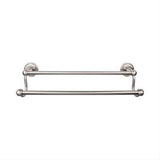 Top Knobs ED9BSNF Edwardian Bath Towel Bar 24" Double Rope Backplate Brushed Satin Nickel