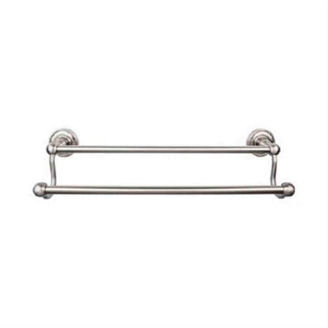 Top Knobs ED9BSNF Edwardian Bath Towel Bar 24" Double Rope Backplate Brushed Satin Nickel