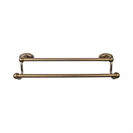 Top Knobs ED9GBZC ED9 Edwardian Bath Towel Bar 24" Double Oval Backplate German Bronze