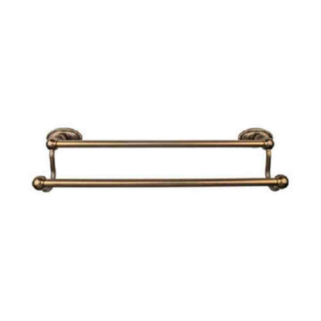 Top Knobs ED9GBZC ED9 Edwardian Bath Towel Bar 24" Double Oval Backplate German Bronze
