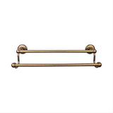 Top Knobs ED9GBZD Edwardian Bath Towel Bar 24" Double Plain Backplate German Bronze