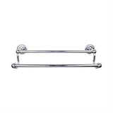 Top Knobs ED9PCF Edwardian Bath Towel Bar 24" Double Rope Backplate Polished Chrome