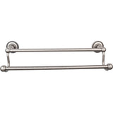 Top Knobs Edwardian Bath Towel Bar 18" Double Beaded Backplate