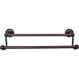 Top Knobs Edwardian Bath Towel Bar 18" Double Ribbon Backplate