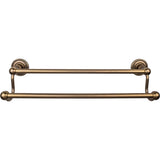 Top Knobs Edwardian Bath Towel Bar 18" Double Rope Backplate