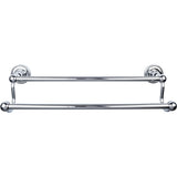 Top Knobs Edwardian Bath Towel Bar 18" Double Rope Backplate