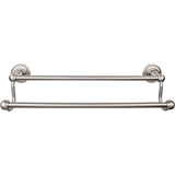 Top Knobs Edwardian Bath Towel Bar 18" Double Rope Backplate
