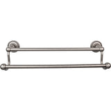 Top Knobs Edwardian Bath Towel Bar 18" Double Rope Backplate