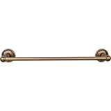 Top Knobs Edwardian Bath Towel Bar 18" Single Ribbon Backplate