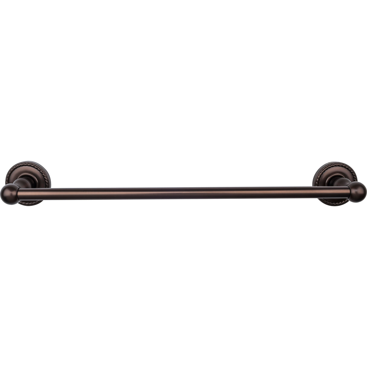 Top Knobs Edwardian Bath Towel Bar 18" Single Rope Backplate