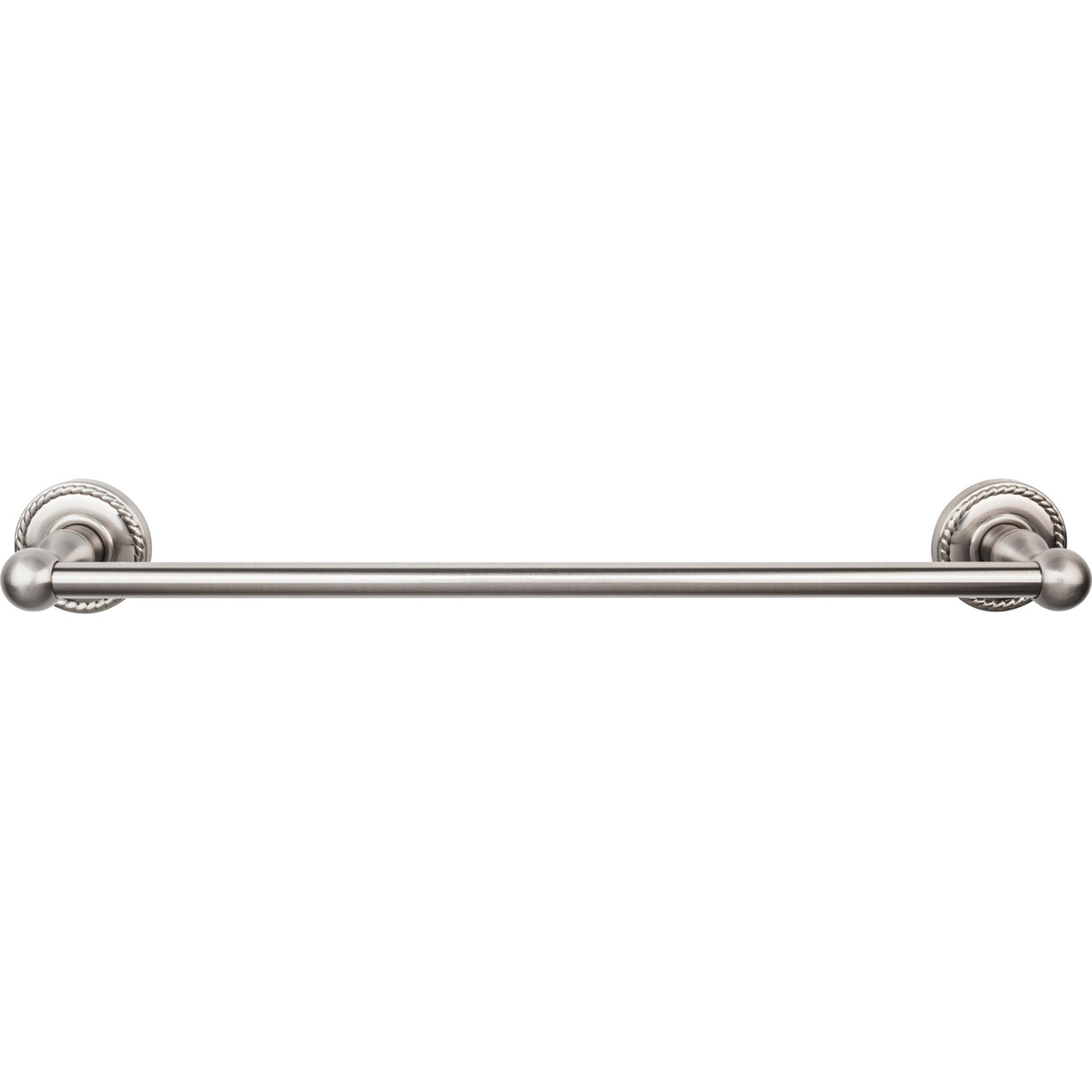 Top Knobs Edwardian Bath Towel Bar 18" Single Rope Backplate