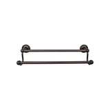 Top Knobs Edwardian Bath Towel Bar 24" Double Ribbon Backplate