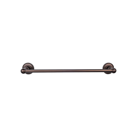 Top Knobs Edwardian Bath Towel Bar 24" Single Beaded Backplate