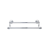 Top Knobs Edwardian Bath Towel Bar 30" Double Beaded Backplate