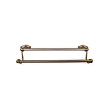 Top Knobs Edwardian Bath Towel Bar 30" Double Oval Backplate