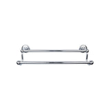 Top Knobs Edwardian Bath Towel Bar 30" Double Plain Backplate