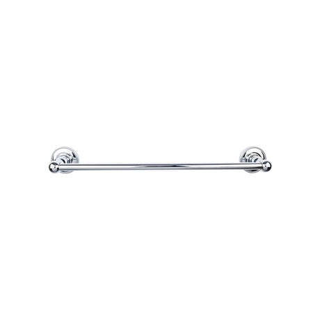 Top Knobs ED10PCA TOP BATH (R) Edwardian Bath Single 32 1/2" Wall Mounted Towel Bar Polished Chrome