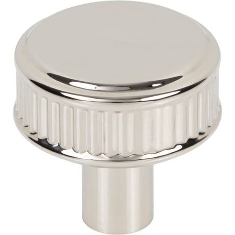 Top Knobs TK3290PN Elland 1 1/4" Length Round Knob Polished Nickel