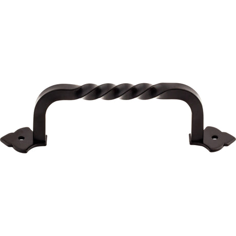 Top Knobs M695 Fixed Norman Crest 4 3/4" Center to Center Bar Pull Patina Black