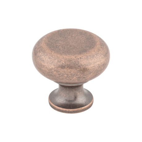 Top Knobs M278 Flat Faced 1 1/4" Diameter Round Knob Antique Copper