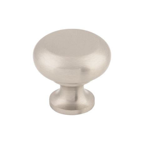 Top Knobs M271 Flat Faced 1 1/4" Diameter Round Knob Brushed Satin Nickel