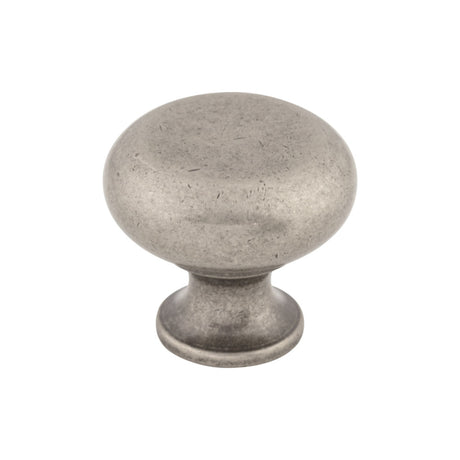 Top Knobs M275 Flat Faced 1 1/4" Diameter Round Knob Pewter Antique