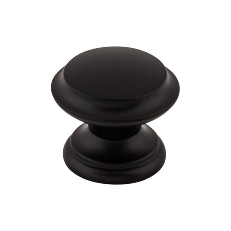 Top Knobs M1875 Flat Top 1 3/8" Diameter Round Knob Flat Black