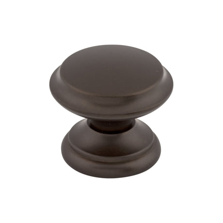 Top Knobs M1230 Flat Top 1 3/8" Diameter Round Knob Oil Rubbed Bronze