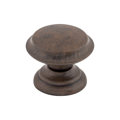 Top Knobs M1231 Flat Top 1 3/8" Diameter Round Knob Patina Rouge