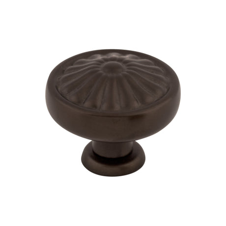 Top Knobs M772 Flower 1 1/4" Diameter Round Knob Oil Rubbed Bronze