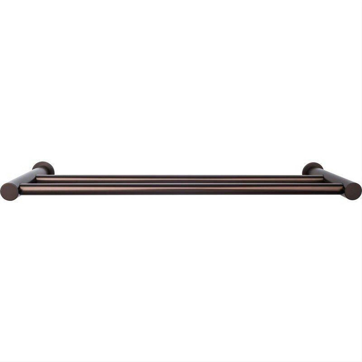 Top Knobs HOP11ORB HOP11 Hopewell Bath Towel Bar 30 Inch Double Oil Rubbed Bronze