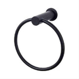 Top Knobs HOP5BLK HOP5 Hopewell Towel Ring Flat Black