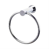 Top Knobs HOP5PC HOP5 Hopewell Towel Ring Polished Chrome