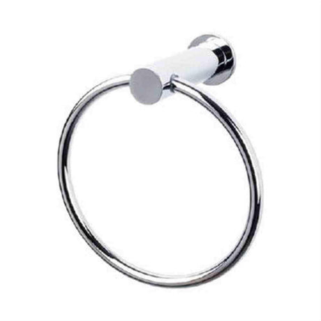 Top Knobs HOP5PC HOP5 Hopewell Towel Ring Polished Chrome